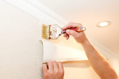 Pose de papier peint à Tigery — revêtements muraux et toiles de verre